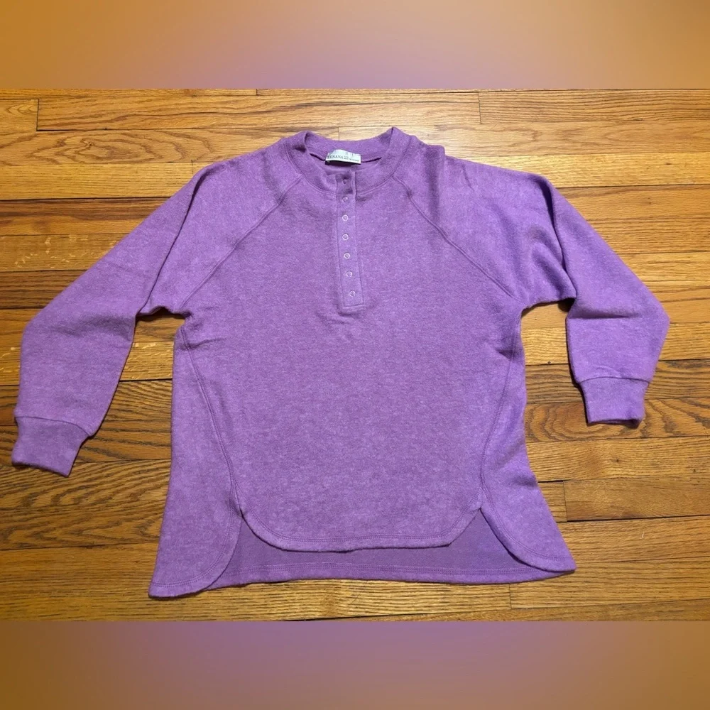 Zenana Outfitters Mauve Scoop Henley